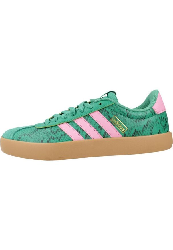 Adidas - Buty ADIDAS VL COURT 3.0 Zielony. Kolor: zielony. Materiał: tkanina, skóra. Styl: sportowy