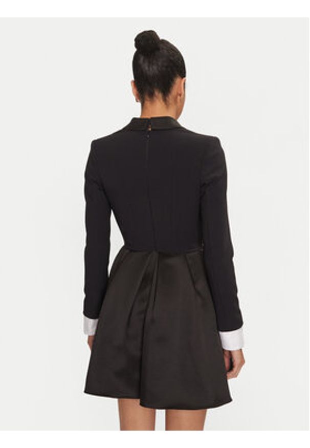 Elisabetta Franchi Sukienka koktajlowa AB-710-47E2-V560 Czarny Regular Fit. Kolor: czarny. Materiał: syntetyk. Styl: wizytowy