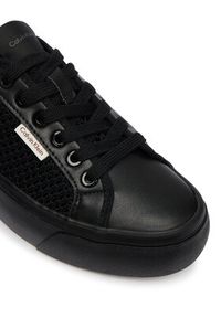 Calvin Klein Sneakersy Vulc Flatf Lace Up Lin Mesh HW0HW02971 Czarny. Kolor: czarny. Materiał: materiał #6
