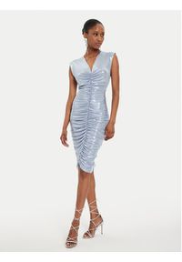 NORMA KAMALI Sukienka koktajlowa ST2243LMD80813 Niebieski Slim Fit. Kolor: niebieski. Materiał: syntetyk. Styl: wizytowy #3