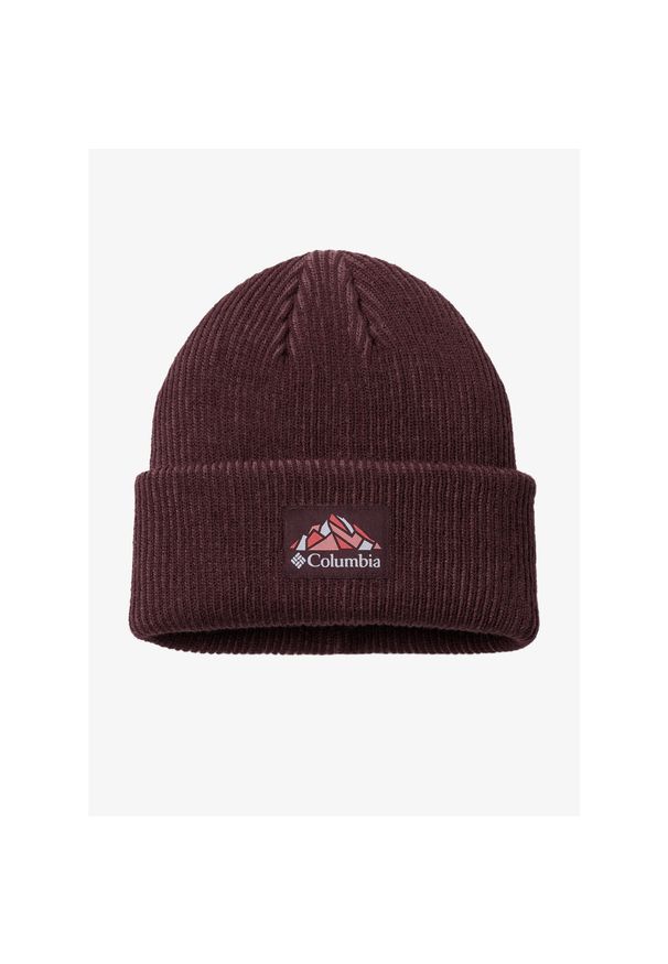 columbia - Czapka zimowa Columbia Provisions Cuffed Beanie - moonvista/mountain. Kolor: czerwony. Sezon: zima