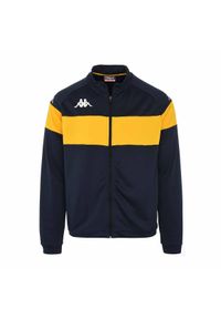 Kurtka z dresu Kappa Dacone. Kolor: niebieski, wielokolorowy, żółty. Materiał: dresówka