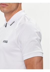 BOSS - Boss Polo Philix MB 3 350519863 Biały Slim Fit. Typ kołnierza: polo. Kolor: biały. Materiał: syntetyk