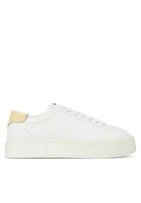 Tommy Jeans Sneakersy Tjw Flatform Canvas Sneaker EN0EN02792 Écru. Materiał: materiał