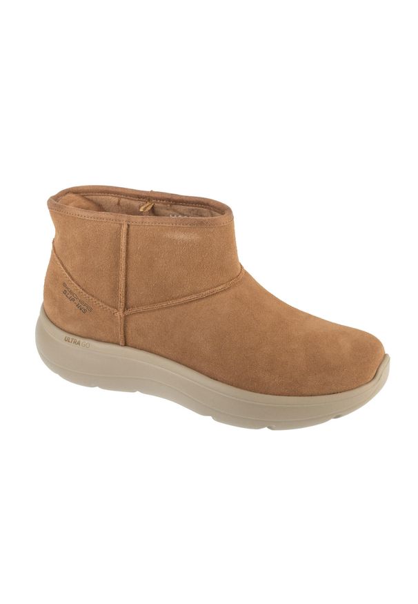 skechers - Buty zimowe damskie, Slip-Ins: On-The-GO Encore - Blair. Kolor: brązowy. Sezon: zima