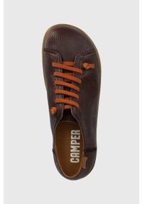 Camper sneakersy skórzane Peu Cami kolor brązowy. Zapięcie: sznurówki. Kolor: brązowy. Materiał: skóra