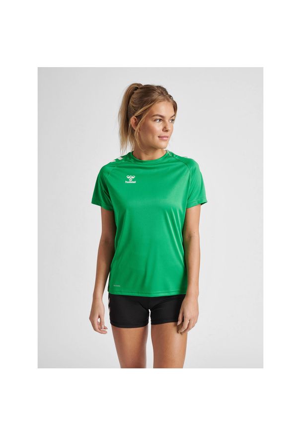 Koszulka sportowa z krótkim rękawem damska Hummel Core XK Poly T-Shirt S/S Woman. Kolor: różowy. Długość rękawa: krótki rękaw. Długość: krótkie. Sport: fitness