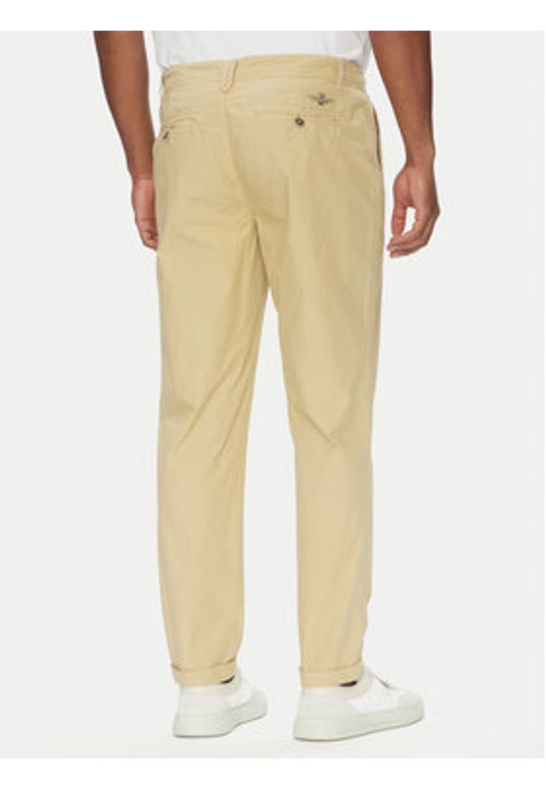 Aeronautica Militare Chinosy 251PA1654CT3505 Beżowy Regular Fit. Kolor: beżowy. Materiał: bawełna