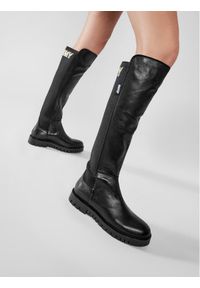 Tommy Jeans Muszkieterki Double Detail Long Boot EN0EN01084 Czarny. Kolor: czarny. Materiał: skóra #5