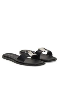 Calvin Klein Klapki Flat Slide W/Ck Hw Big - Lth HW0HW02482 Czarny. Kolor: czarny. Materiał: skóra #3