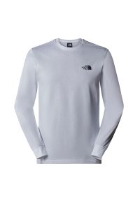 Koszulka The North Face Redbox 0A87NNFN41 - biała. Kolor: biały. Materiał: bawełna. Długość rękawa: długi rękaw. Długość: długie. Wzór: ze splotem