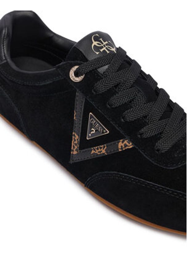 Guess Sneakersy Relli FLTREL SUE12 Czarny. Kolor: czarny. Materiał: zamsz, skóra