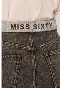 Miss Sixty - Szorty jeansowe. Kolor: szary. Materiał: jeans. Wzór: gładki #4