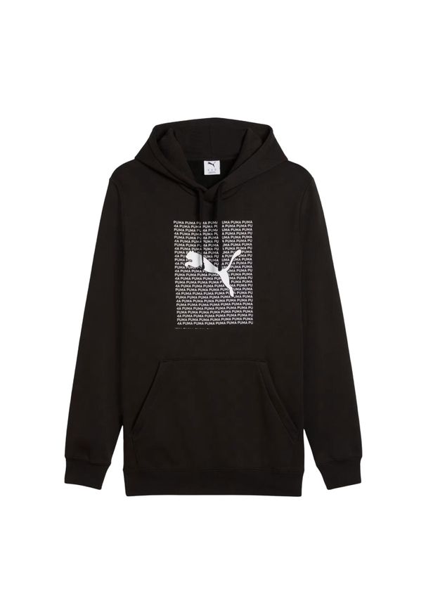 Puma - Męska Bluza Z Logo Essentials. Kolor: czarny