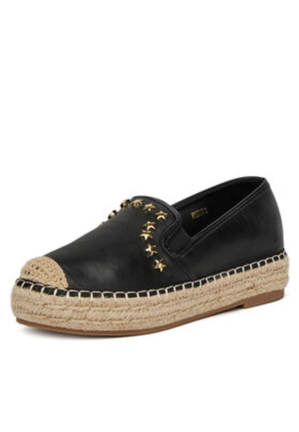 DeeZee Espadryle MSD53 Czarny. Kolor: czarny. Materiał: skóra
