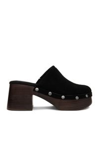 Guess Jeans Klapki EO-JDGJ66-4 Czarny. Kolor: czarny. Materiał: skóra, zamsz #1