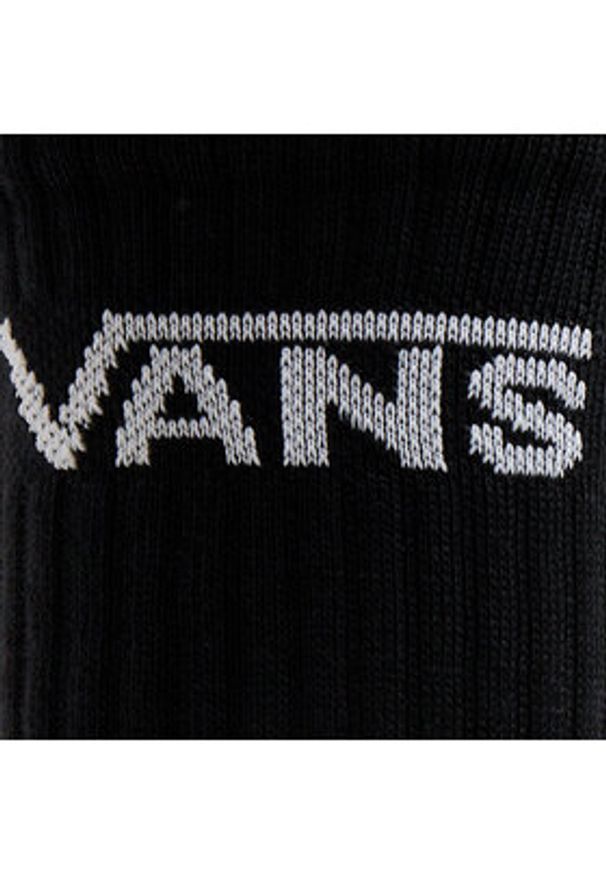 Vans Zestaw 3 par wysokich skarpet męskich Classic Crew VN000F0XBLK1 Czarny. Kolor: czarny. Materiał: materiał