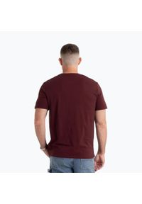 PITBULL - Pitbull T-shirt Small Logo Dark Burgundy. Kolor: czerwony