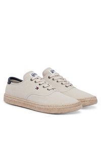 TOMMY HILFIGER - Tommy Hilfiger Espadryle Th Hi Vulc Core Jutte Canvas FM0FM05872 Szary. Kolor: szary. Materiał: materiał #5