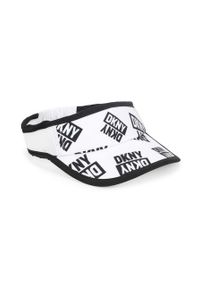 DKNY - Dkny daszek dziecięcy kolor biały wzorzysta. Kolor: biały #1