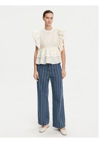 Munthe Bluzka Fulton 251104325132 Écru Regular Fit. Materiał: lyocell #4