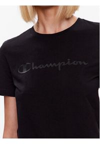 Champion T-Shirt Big Script 114911 Czarny Regular Fit. Kolor: czarny. Materiał: bawełna