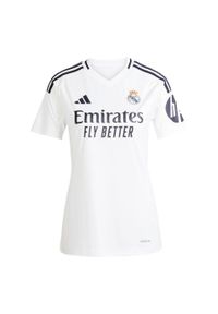 Adidas - Koszulka Real Madrid 24/25 Home. Kolor: biały. Materiał: materiał. Sport: piłka nożna