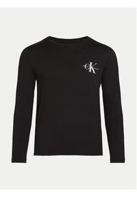 Calvin Klein Jeans Bluzka IU0IU00677 Czarny Regular Fit. Kolor: czarny. Materiał: bawełna #3