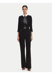 Elisabetta Franchi Kombinezon TU-047-52E2 Czarny Regular Fit. Kolor: czarny. Materiał: syntetyk