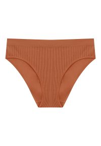 Intica - Tongi damskie bezszwowe z elastycznego materiału Virginija. Kolor: pomarańczowy. Materiał: materiał #1