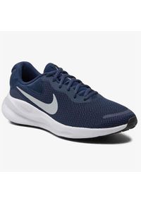 Buty Męskie Sportowe Nike Revolution 7. Okazja: na co dzień. Kolor: niebieski. Materiał: guma. Szerokość cholewki: normalna. Model: Nike Revolution. Sport: bieganie, fitness
