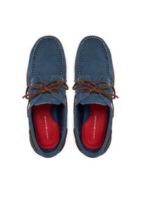 TOMMY HILFIGER - Tommy Hilfiger Półbuty FM0FM05387 Niebieski. Kolor: niebieski. Materiał: skóra, zamsz #3