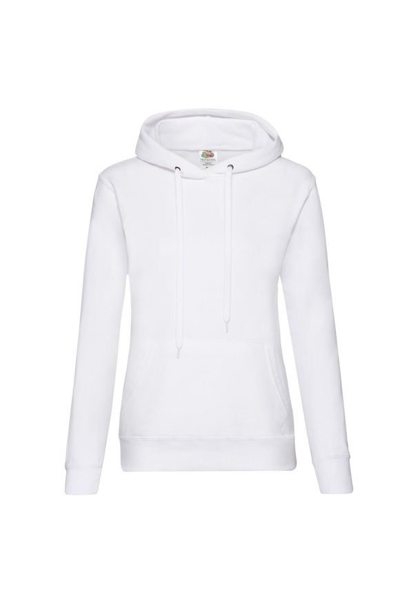 FRUIT OF THE LOOM - Bluza Damska Z Kapturem. Typ kołnierza: kaptur. Kolor: biały