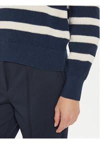 TOMMY HILFIGER - Tommy Hilfiger Sweter WW0WW42141 Granatowy Relaxed Fit. Kolor: niebieski. Materiał: bawełna