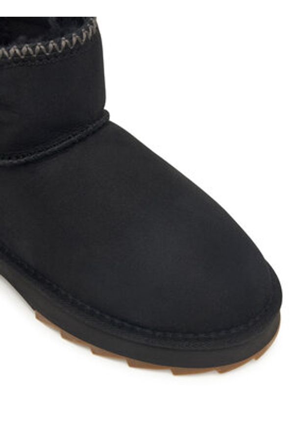 EMU Australia Śniegowce Higgie W13198 Czarny. Kolor: czarny. Materiał: skóra