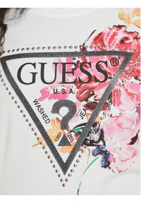 Guess T-Shirt W4BI23 J1314 Biały Regular Fit. Kolor: biały. Materiał: bawełna #4