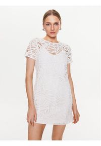 TwinSet - TWINSET Sukienka letnia 231TT3101 Biały Regular Fit. Kolor: biały. Materiał: bawełna. Sezon: lato #1