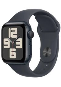 APPLE - Apple Watch SE 2024 GPS 40mm Midnight Aluminium Case with Midnight Sport Band - S/M,Model A2722. Styl: sportowy