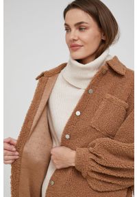 Answear Lab kurtka damska kolor brązowy przejściowa. Kolor: brązowy. Styl: wakacyjny #6
