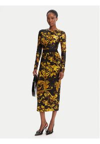 Versace Jeans Couture Spódnica ołówkowa 79HAE806 JS500 Czarny Slim Fit. Kolor: czarny. Materiał: wiskoza #4