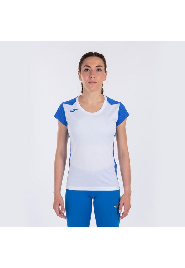 Koszulka do biegania damska Joma Record II. Kolor: niebieski, wielokolorowy, biały. Sport: bieganie