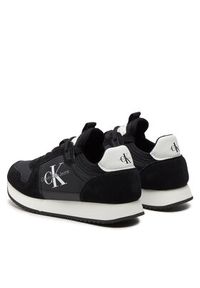 Calvin Klein Jeans Sneakersy Runner Sock Laceup Ny-Lth W YW0YW00840 Czarny. Kolor: czarny. Materiał: skóra, zamsz #5