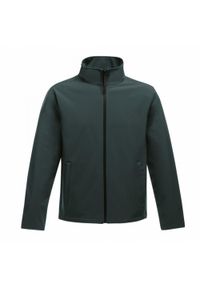 Regatta - Softshell Męski Ablaze. Kolor: wielokolorowy, czarny, zielony. Materiał: softshell
