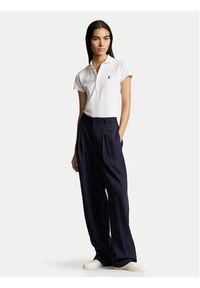 Polo Ralph Lauren Polo 211870245001 Biały Slim Fit. Typ kołnierza: polo. Kolor: biały. Materiał: bawełna #7