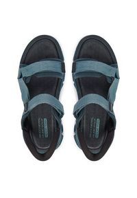 skechers - Skechers Sandały Glide Step Sandal 233382/BLU Granatowy. Kolor: niebieski. Materiał: materiał #2