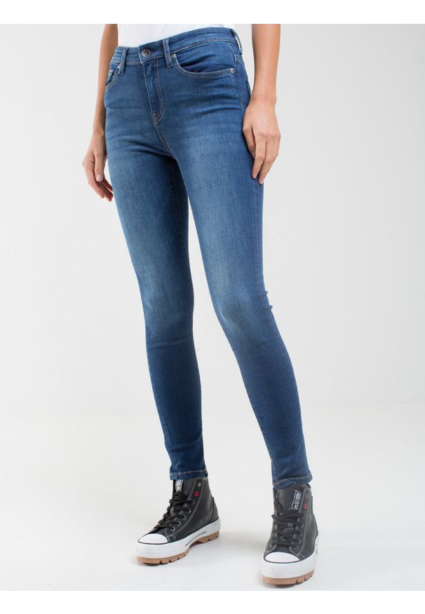 Big-Star - Spodnie jeans damskie Ariana 399. Stan: podwyższony. Kolor: niebieski. Styl: retro