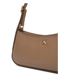 Calvin Klein Torebka Ck Small Shoulder Bag LV04F3170G Beżowy. Kolor: beżowy. Materiał: skórzane #3