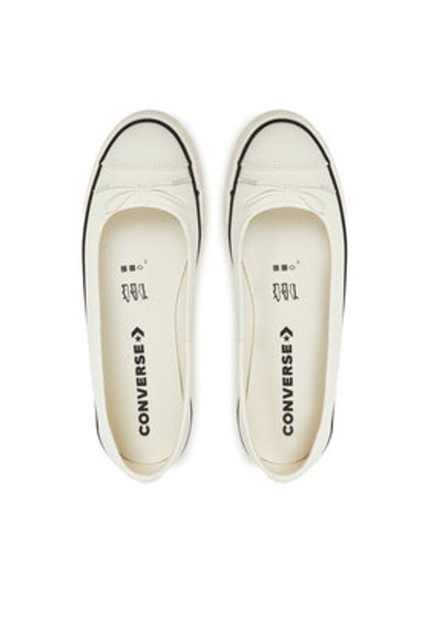 Converse Baleriny Chuck Taylor All Star Dainty Ballerina A16211C Beżowy. Kolor: beżowy. Materiał: materiał