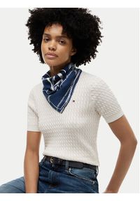 TOMMY HILFIGER - Tommy Hilfiger Chusta Script AW0AW18683 Granatowy. Kolor: niebieski. Materiał: jedwab #3