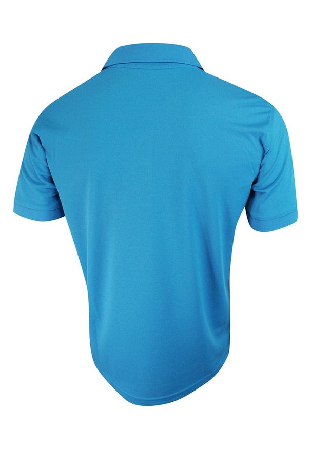 Niebieski t-shirt Stedman polo, sportowy, ze splotem